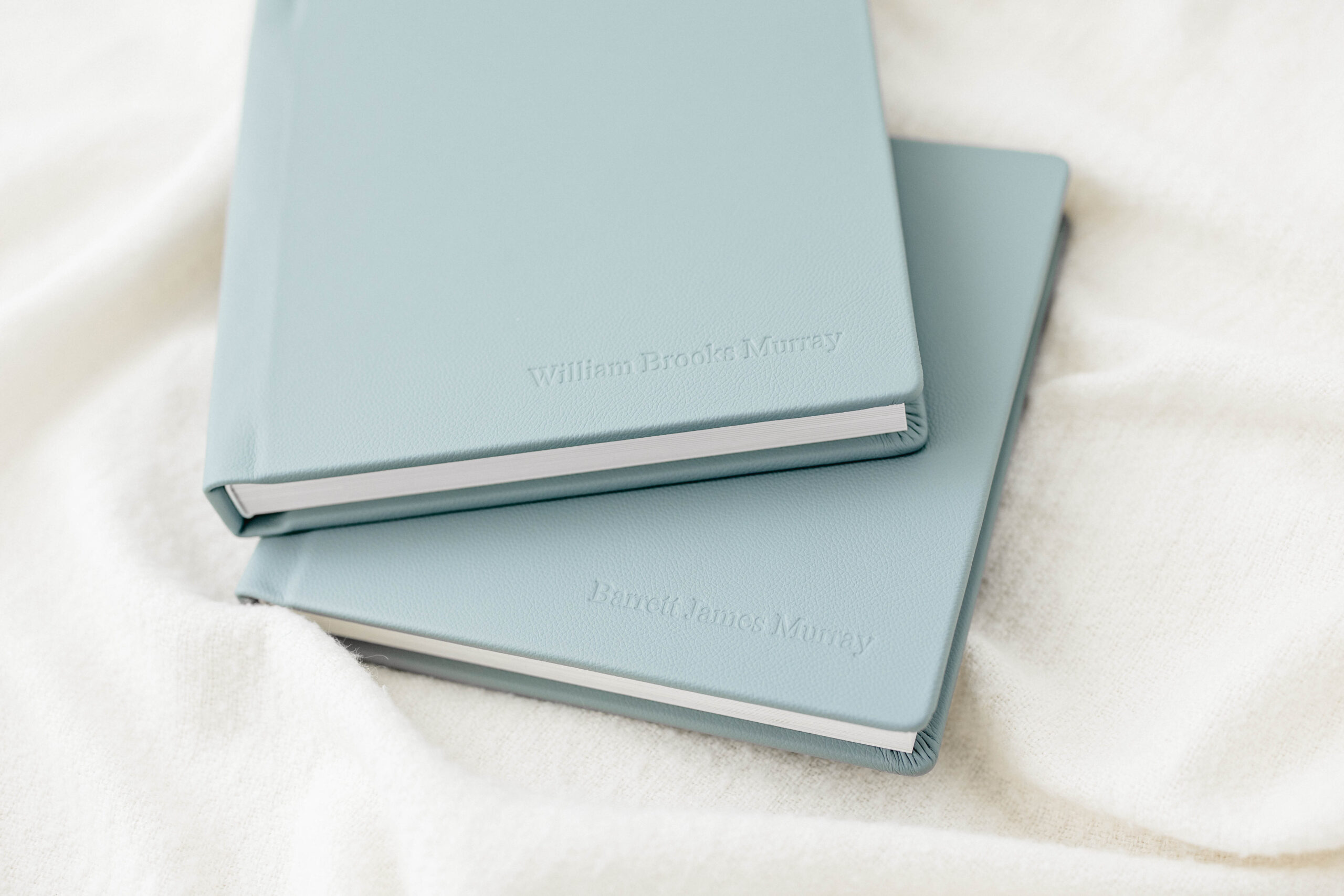 Heirloom albums for each child in the family